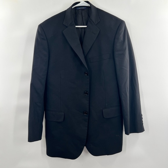 Brooks  Brothers black suit jacket blazer size M - Picture 1 of 10